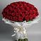 Букет 101 Красная роза Блэк Мэджик в Ногликах