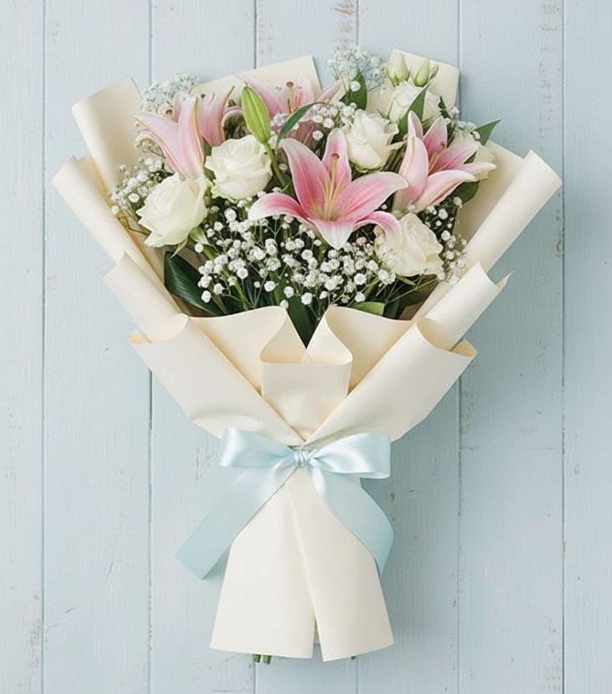 Букет цветов из: Лилии в Ногликах