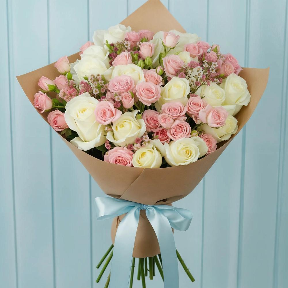 Букет цветов из: Розы в Ногликах