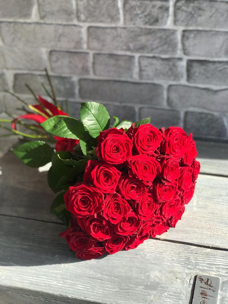 Букет Красные розы Фридом в Ногликах