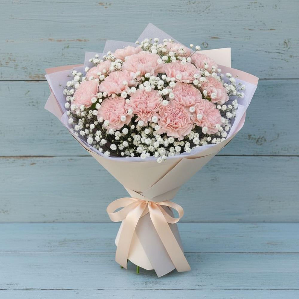 Букет цветов из: Гвоздики в Ногликах