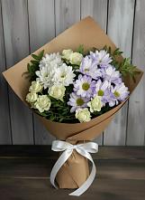 Букет цветов из:  Хризантемы и Розы #REPLACE_PRED# Ногликах