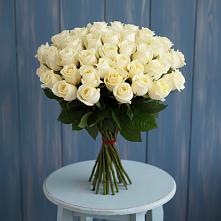 Букет 51 Белая роза Эдлесс Лав #REPLACE_PRED# Ногликах