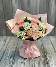Букет цветов из:  Гвоздики, Розы и Хризантемы в Ногликах