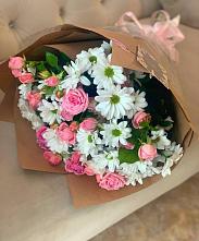 Букет цветов из:  Розы и Хризантемы в Ногликах