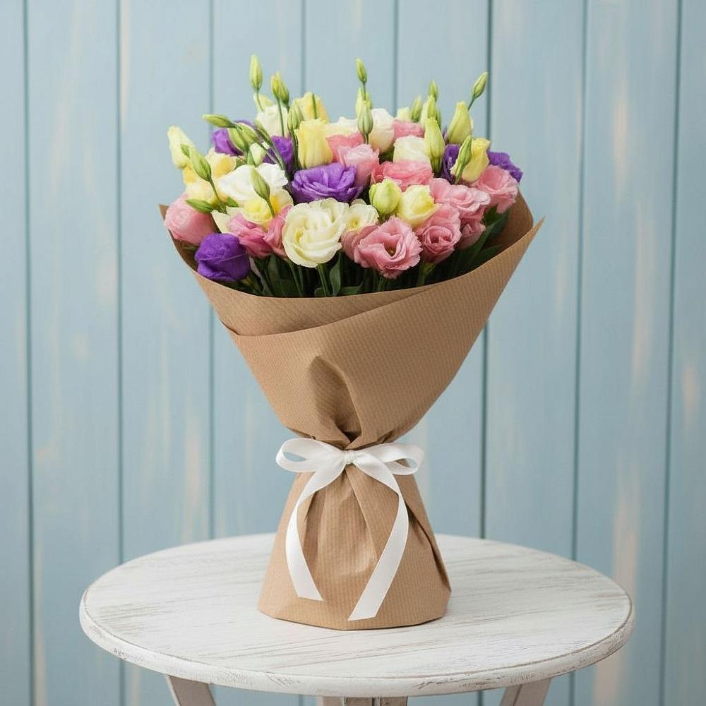 Букет цветов из: Лизиантусы в Ногликах