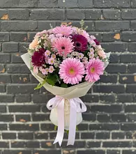Букет цветов из:  Герберы и Хризантемы в Ногликах