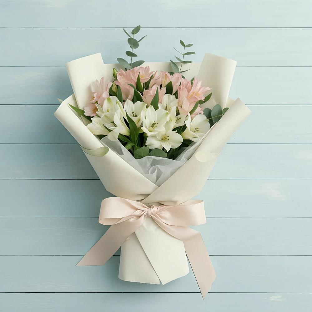 Букет цветов из: Альстромерии в Ногликах