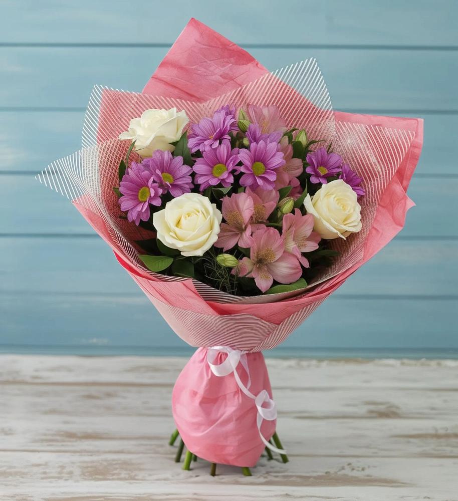 Букет цветов из: Герберы в Ногликах