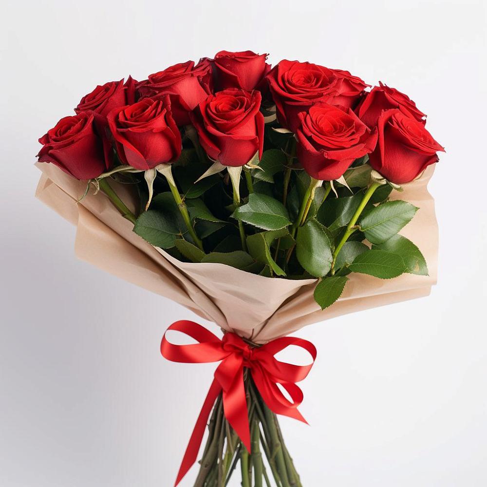 Букет 11 Красных роз Эдлесс Лав в Ногликах