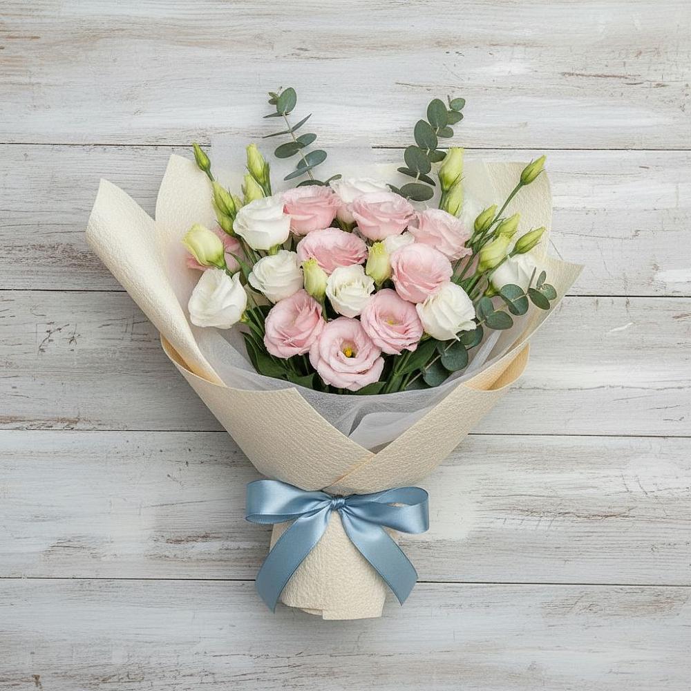 Букет цветов из: Лизиантусы в Ногликах